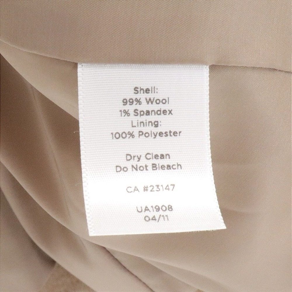 NWT Talbots Kate Fit Wool Blend Collarless Blazer Camel Tan Size 10 - Picture 7 of 8